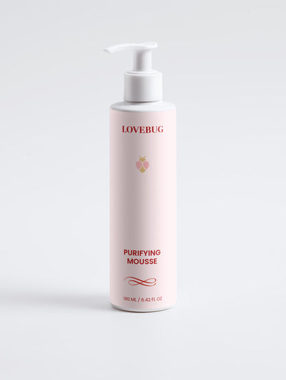 LOVEBUG Purifying Mousse, 190 ml pump bottle, front view