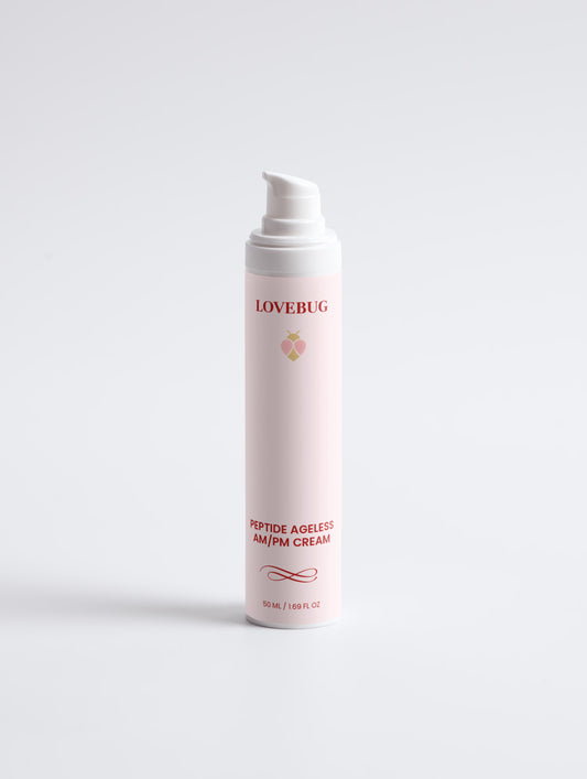 LOVEBUG Peptide Ageless AM/PM Cream bottle, front view