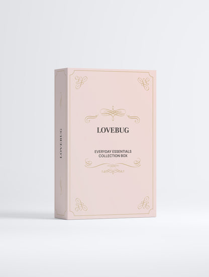 LOVEBUG Everyday Essentials Collection Box in blush, front view